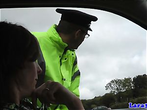 Caught jacking mature romps patrol cop
