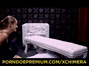 XCHIMERA - subjugated blond submission romp with master